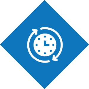 Clock icon with circular arrows