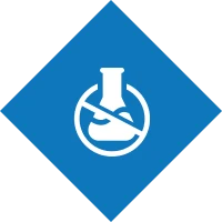 Blue diamond with no flask symbol